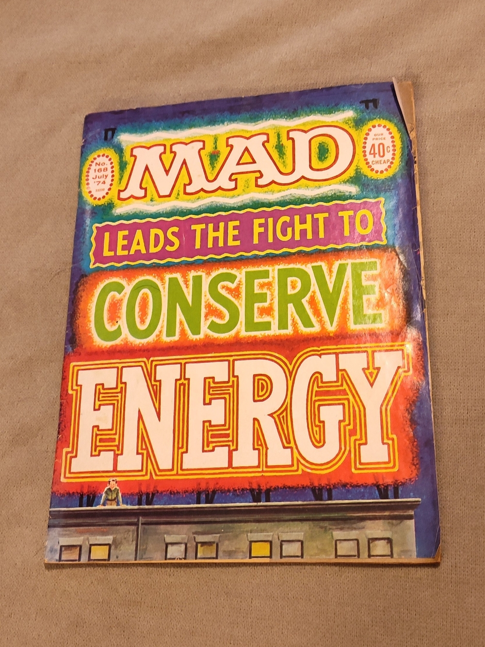 MAD Magazine 'Conserve Energy' Vintage Comic Cover